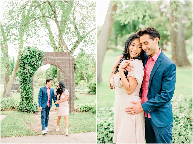 International Peace Garden Engagement Session in Salt Lake City - Utah Wedding Photographer