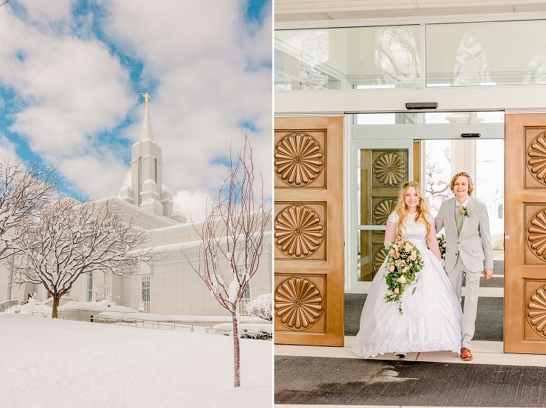 Bountiful Utah LDS Temple and Greenhouse Wedding - Ashley DeHart Photography