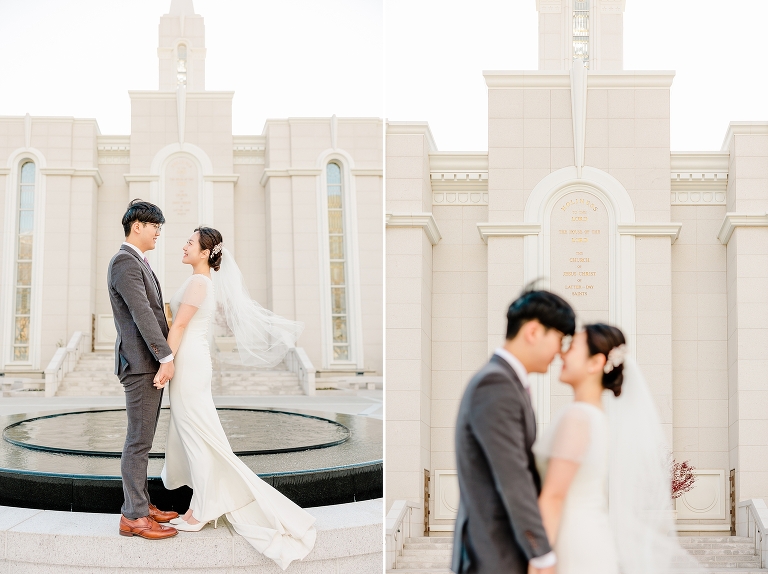 Minha + Ben Bountiful Temple Sealing - Ashley DeHart Photography