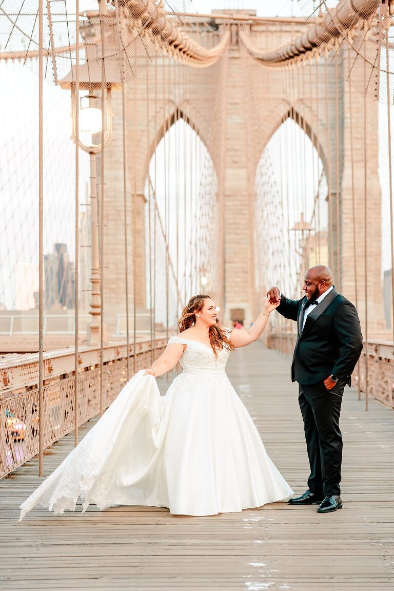 NYC Brookyln Bridge Wedding | Ashley DeHart Photography