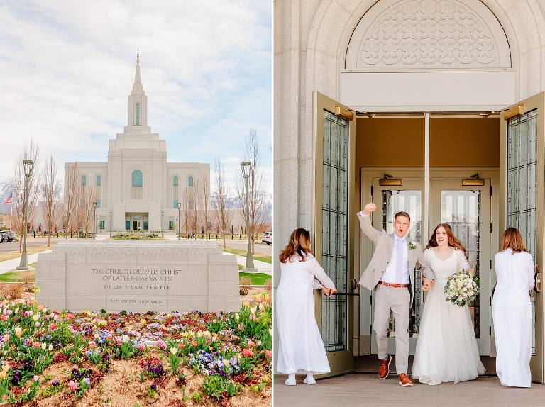 Orem LDS Temple Wedding | Ashley DeHart Photography